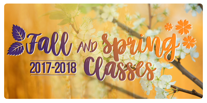 Fall and Spring Classes 2017-2018